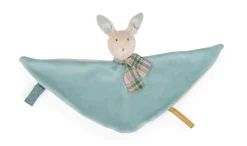 Cottontails Baby Bunnies For Babies|Comforters & Rattles*Moulin Roty sumptuous comforter - blue rabbit