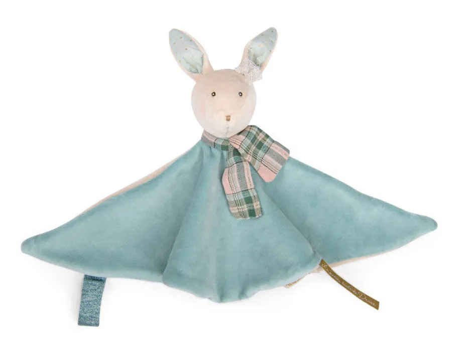 Cottontails Baby Bunnies For Babies|Comforters & Rattles*Moulin Roty sumptuous comforter - blue rabbit