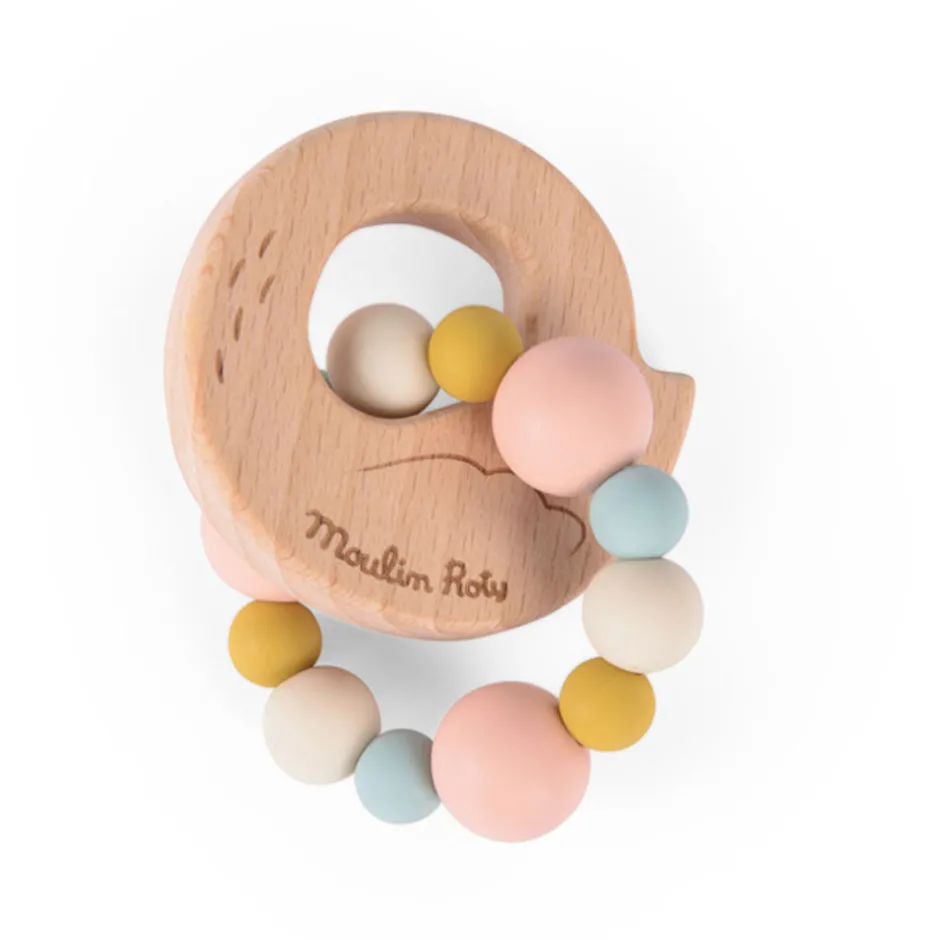 Cottontails Baby Comforters & Rattles*Moulin Roty Swan Teether Ring