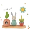 Cottontails Baby Wooden Bunnies|Wooden Toys*Moulin Roty Three Rabbits Wooden Stacking Toy