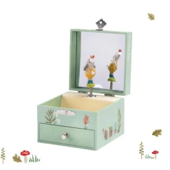 Cottontails Baby Wooden Bunnies|Wooden Toys*Moulin Roty Three Rabbits Musical Jewellery Box