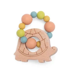 Cottontails Baby Comforters & Rattles*Moulin Roty Tortoise Teether Ring