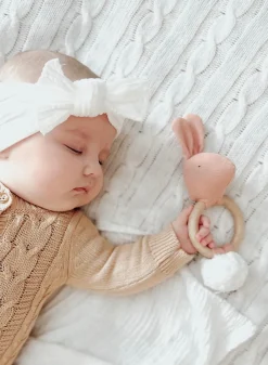 Cottontails Baby Comforters & Rattles|Bunnies For Babies*Mr Pickles Rabbit Teething Ring