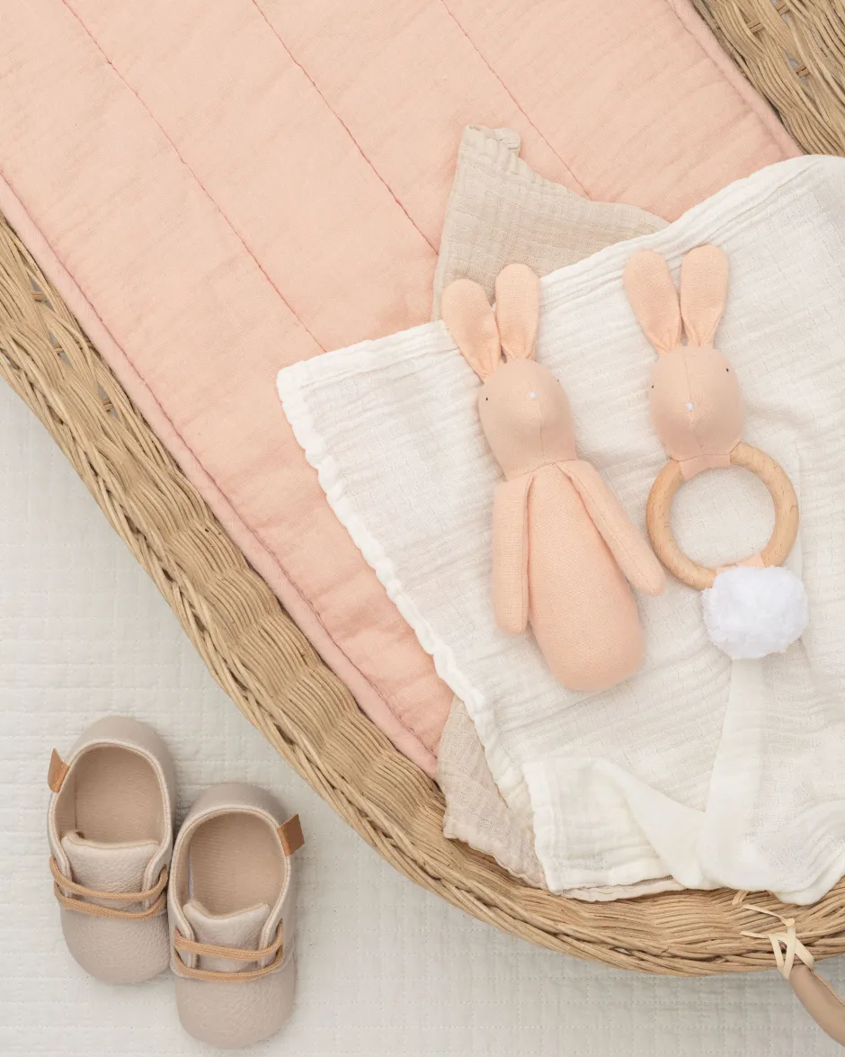 Cottontails Baby Comforters & Rattles|Bunnies For Babies*Mr Pickles Rabbit Teething Ring
