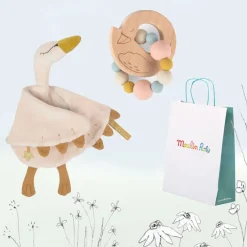 Cottontails Baby Handpicked Gift Sets|Comforters & Rattles*New Baby Gift Set - swans