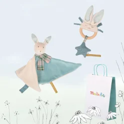 Cottontails Baby Bunnies For Babies|Handpicked Gift Sets*New Baby Gift Set - two blue bunnies