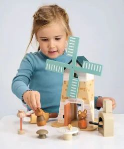 Cottontails Baby Wooden Toys*Penny Windmill & Field Mice - Wooden Countryside Play Set