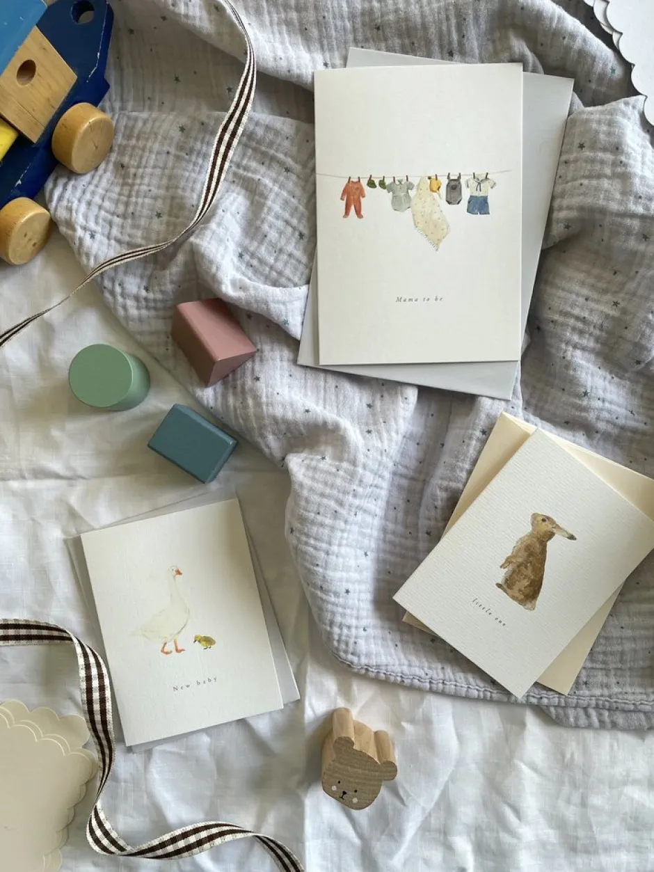Cottontails Baby Cards|Bunny Cards & Stationery*Petite bunny card 'Little One'