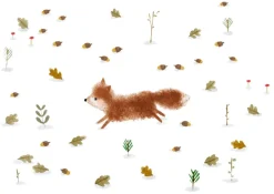 Cottontails Baby Cards*Postcard & Envelope - Jumping Fox