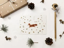 Cottontails Baby Cards*Postcard & Envelope - Jumping Fox