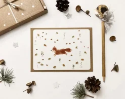 Cottontails Baby Cards*Postcard & Envelope - Jumping Fox