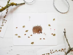 Cottontails Baby Cards*Postcard & Envelope - Little Hedgehog