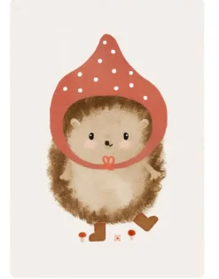 Cottontails Baby Cards*Postcard & Envelope - Pixie Hedgehog
