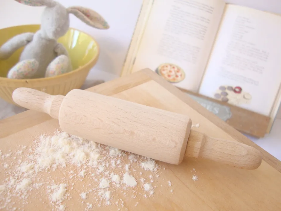 Cottontails Baby Little Kitchen|Bunny Baking*Small wooden rolling pin