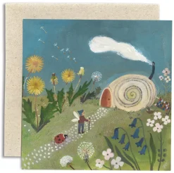 Cottontails Baby Cards*Snail Cottage Card
