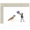 Cottontails Baby Cards*Sparrow and Crocus Card
