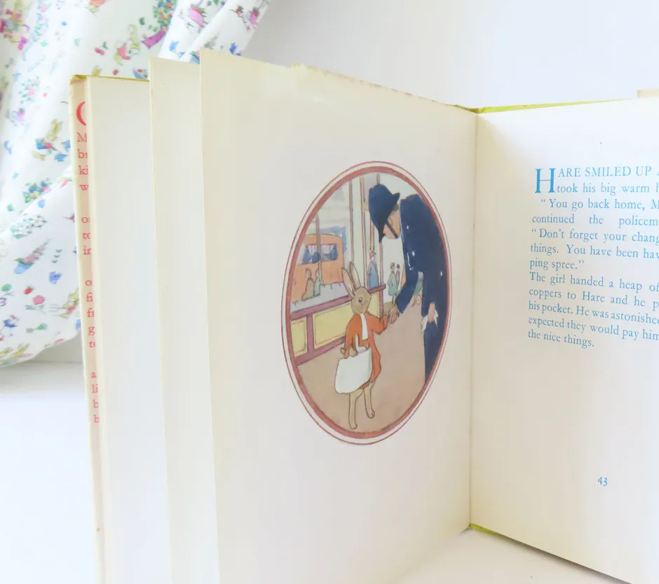 Cottontails Baby Vintage|Vintage Bunnies*VINTAGE book - Hare Goes Shopping (1969)