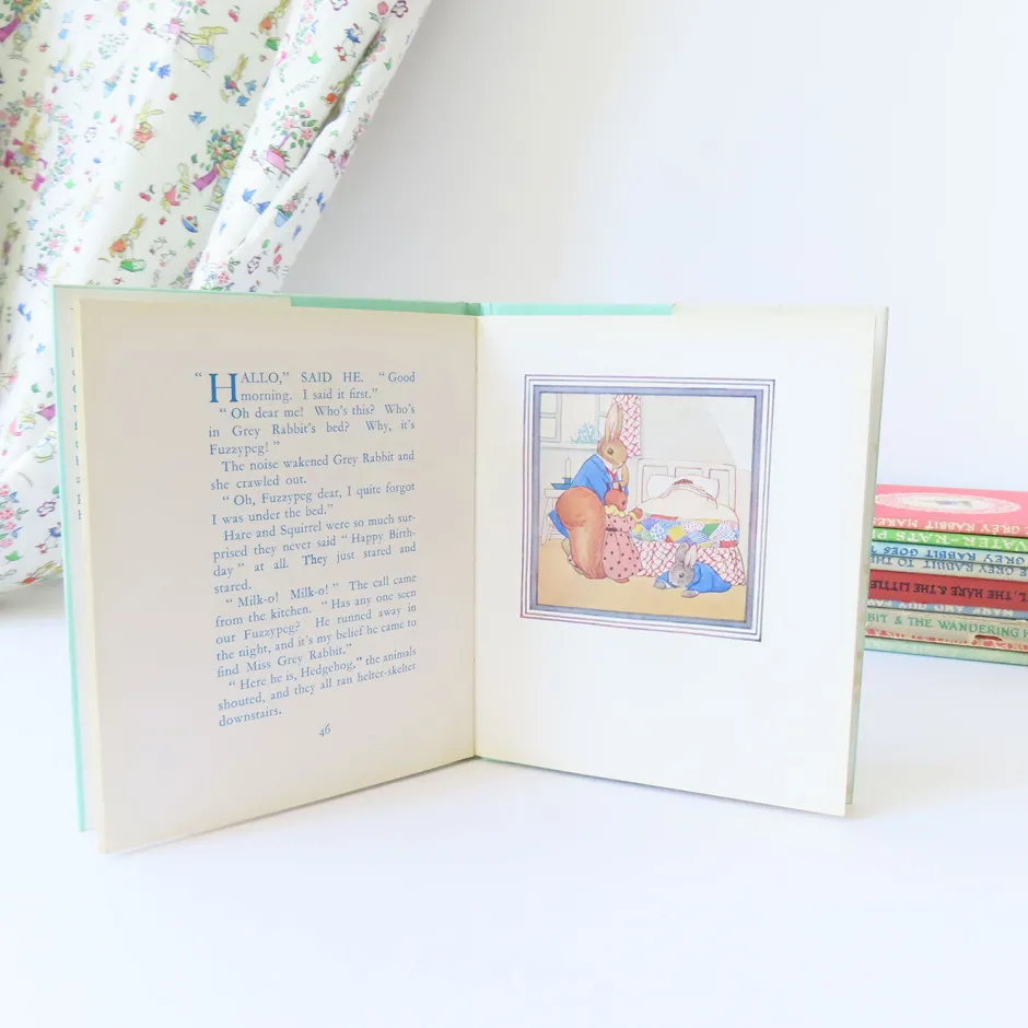 Cottontails Baby Vintage|Vintage Bunnies*VINTAGE book - Little Grey Rabbit's Birthday (1971)