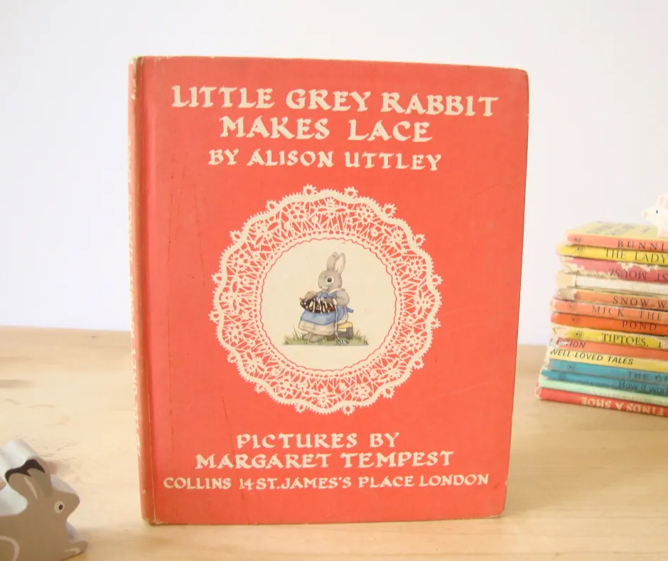 Cottontails Baby Vintage|Vintage Bunnies*VINTAGE book - Little Grey Rabbit Makes Lace (1962)