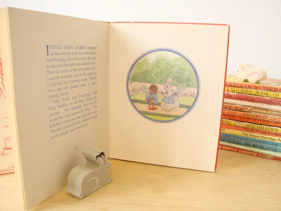 Cottontails Baby Vintage|Vintage Bunnies*VINTAGE book - Little Grey Rabbit Makes Lace (1962)