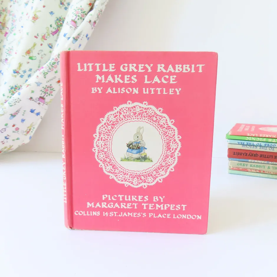 Cottontails Baby Vintage|Vintage Bunnies*VINTAGE book - Little Grey Rabbit Makes Lace (1951)