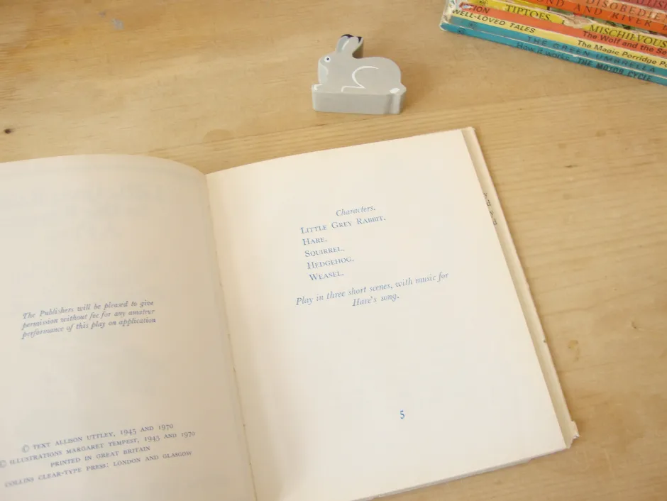 Cottontails Baby Vintage|Vintage Bunnies*VINTAGE book - Little Grey Rabbit to the Rescue - A Play