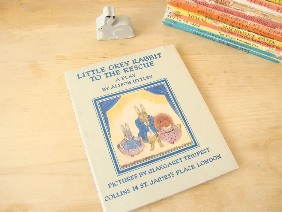 Cottontails Baby Vintage|Vintage Bunnies*VINTAGE book - Little Grey Rabbit to the Rescue - A Play