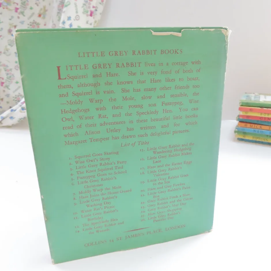 Cottontails Baby Vintage Bunnies|Vintage*VINTAGE book - Little Grey Rabbit's Pancake Day with DJ (1967 - first edition)