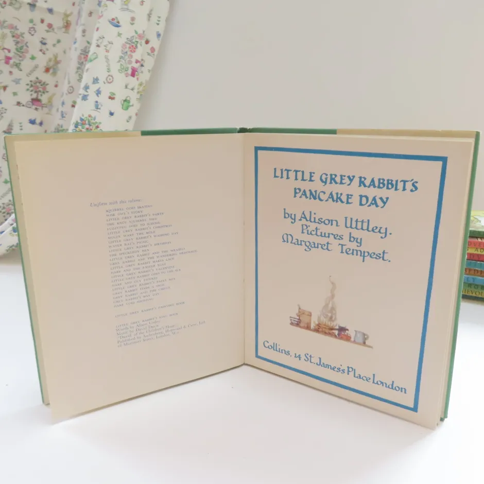 Cottontails Baby Vintage Bunnies|Vintage*VINTAGE book - Little Grey Rabbit's Pancake Day with DJ (1967 - first edition)