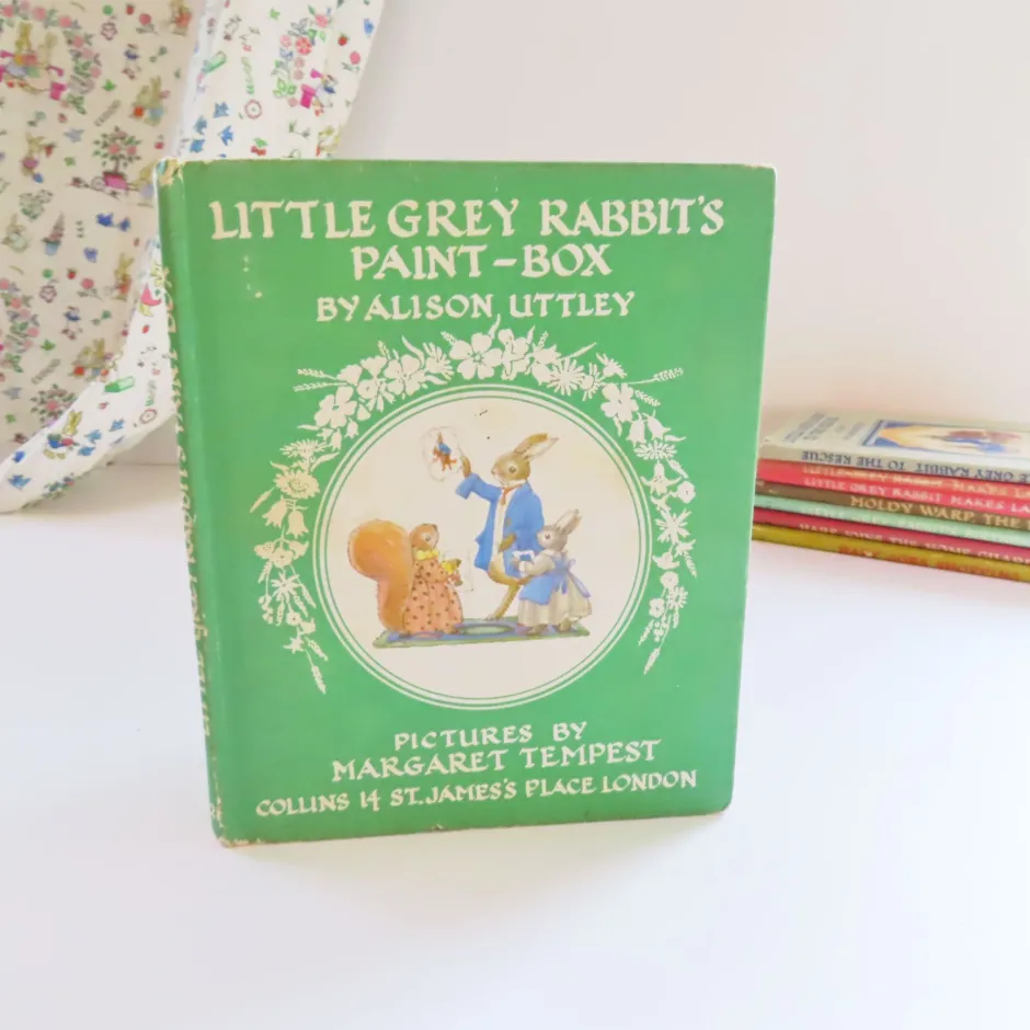 Cottontails Baby Vintage|Vintage Bunnies*VINTAGE book - Little Grey Rabbit's Paint-Box (1970)