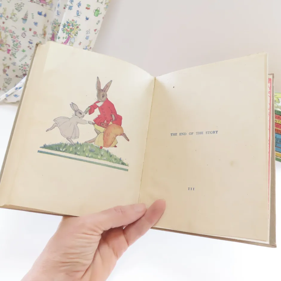 Cottontails Baby Vintage|Vintage Bunnies*VINTAGE book - The Squirrel The Hare and The Little Grey Rabbit (1945)