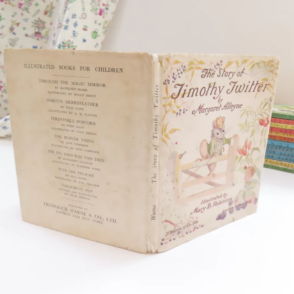 Cottontails Baby Vintage*VINTAGE children's book - The Story of Timothy Twitter (first edition, 1946)