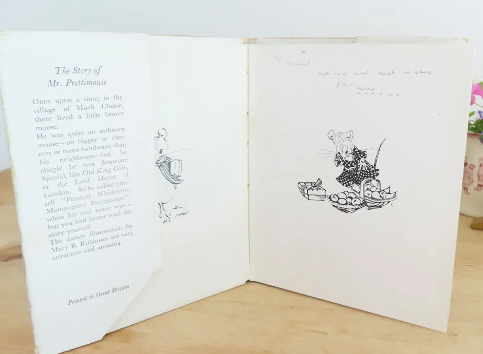 Cottontails Baby Vintage*VINTAGE children's book - The Story of Mr Prettimouse (late 1940s?)