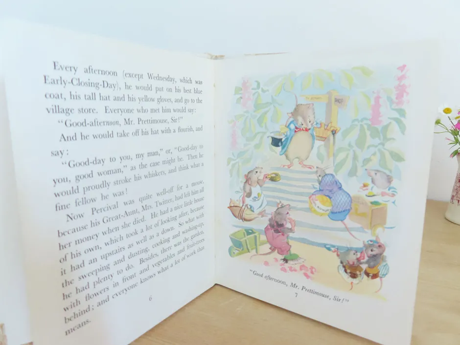 Cottontails Baby Vintage*VINTAGE children's book - The Story of Mr Prettimouse (late 1940s?)