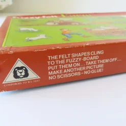 Cottontails Baby Vintage*VINTAGE Fuzzy-Felt play set - Farm