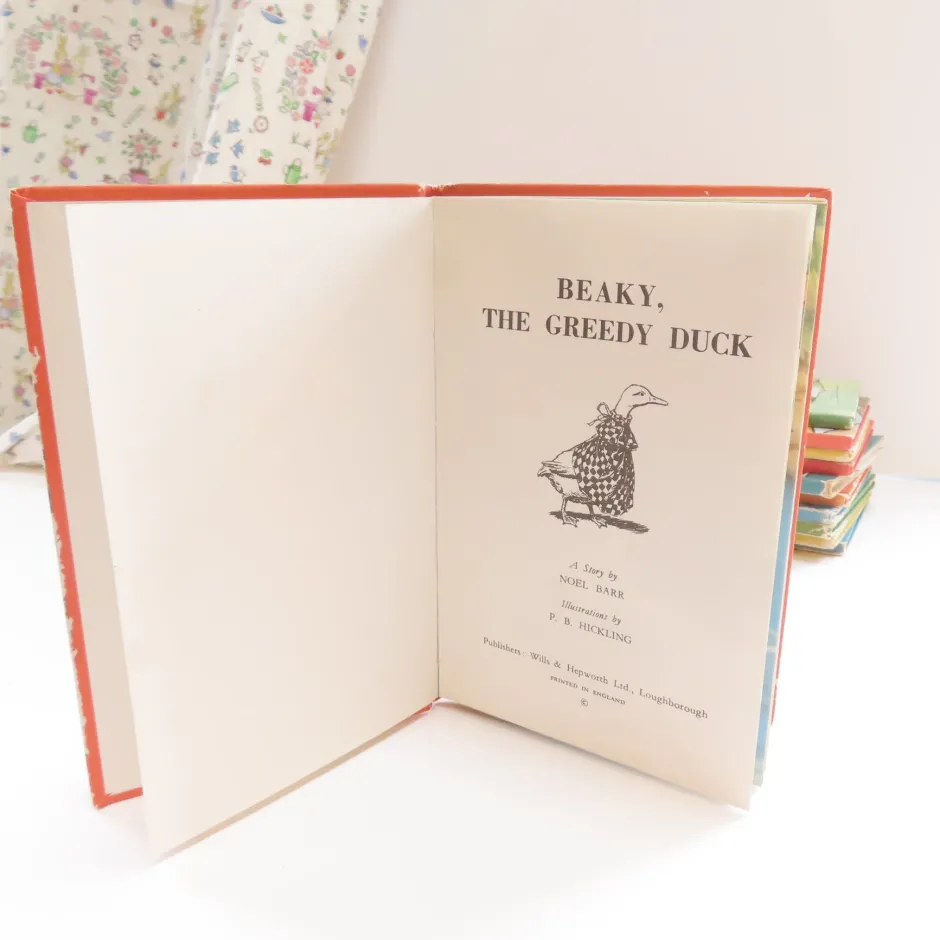 Cottontails Baby Vintage*VINTAGE Ladybird book - Beaky the Greedy Duck (mid 1960s)