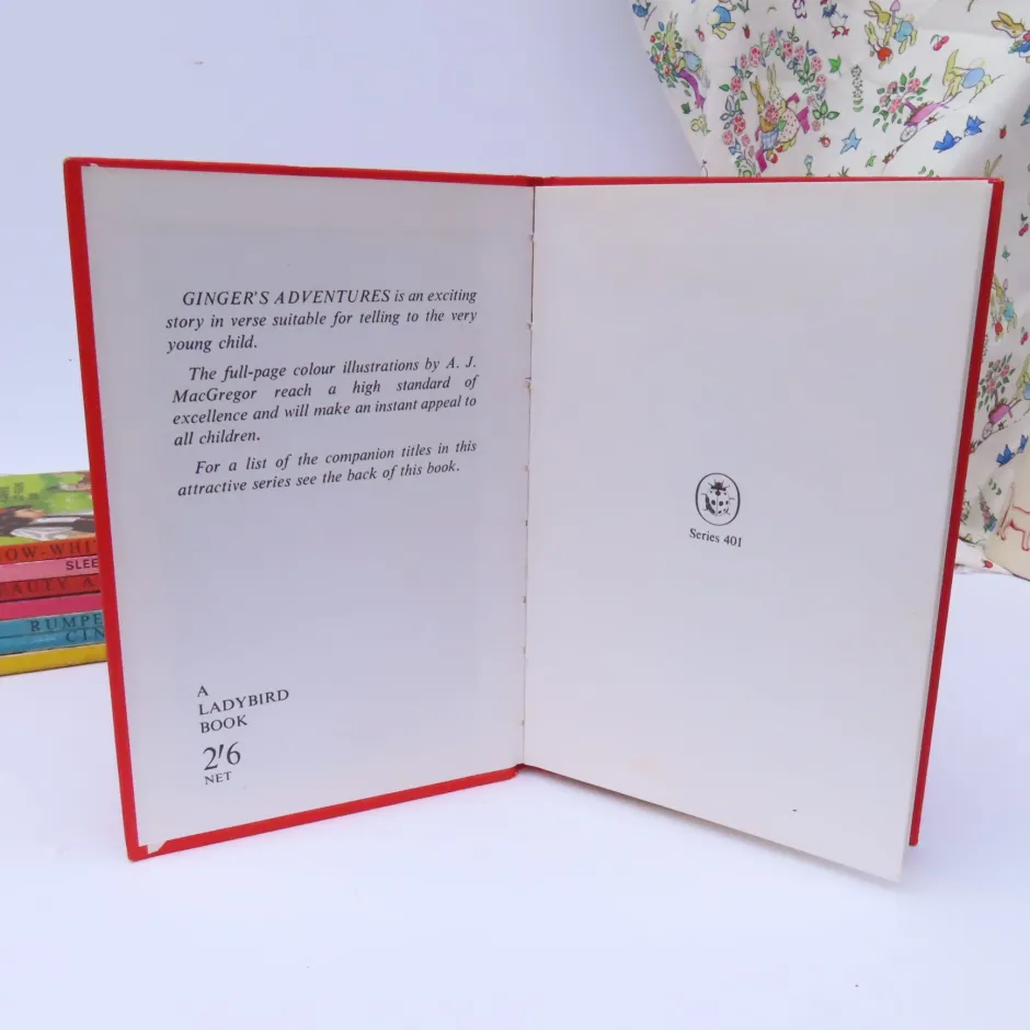 Cottontails Baby Vintage*VINTAGE Ladybird book - Ginger's Adventures (mid 1960s)