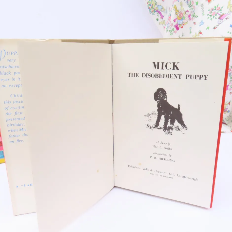 Cottontails Baby Vintage*VINTAGE Ladybird book - Mick the Disobedient Puppy with DJ (late 1950s)