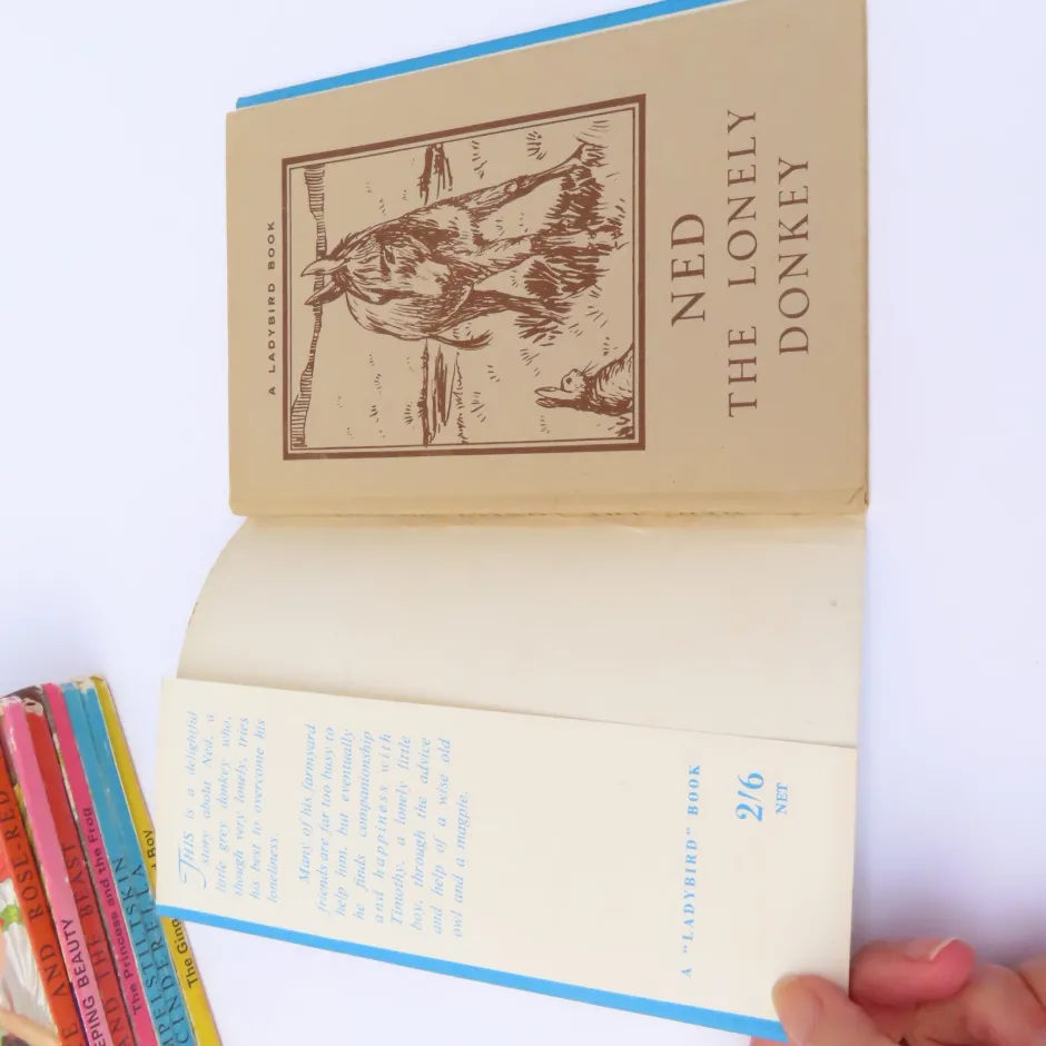 Cottontails Baby Vintage*VINTAGE Ladybird book - Ned the Lonely Donkey with DJ (late 1950s)