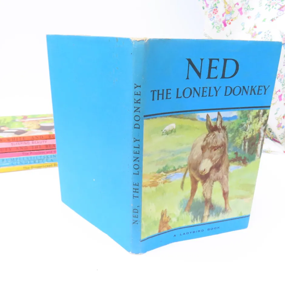 Cottontails Baby Vintage*VINTAGE Ladybird book - Ned the Lonely Donkey with DJ (late 1950s)