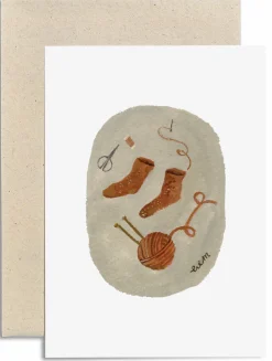 Cottontails Baby Cards*Warm Socks Card