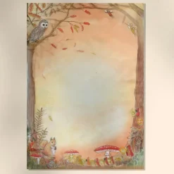Cottontails Baby Craft & Stickers*Wilded Family seasonal notepaper set - autumn
