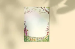 Cottontails Baby Craft & Stickers*Wilded Family seasonal notepaper - spring & summer