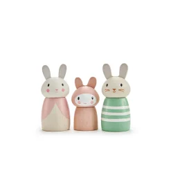 Cottontails Baby Wooden Bunnies|Wooden Toys*Wooden Bunny Family