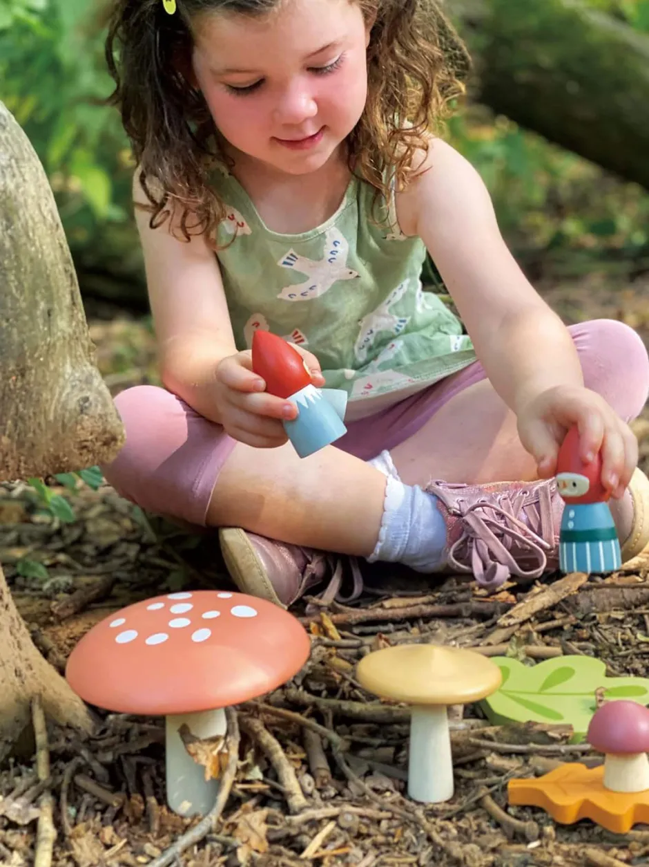 Cottontails Baby Wooden Toys*Woodland Gnome Family